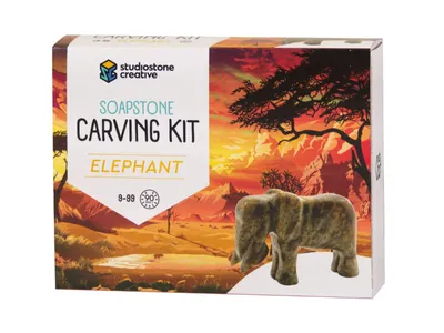 Soapstone Carving Kit Elephant