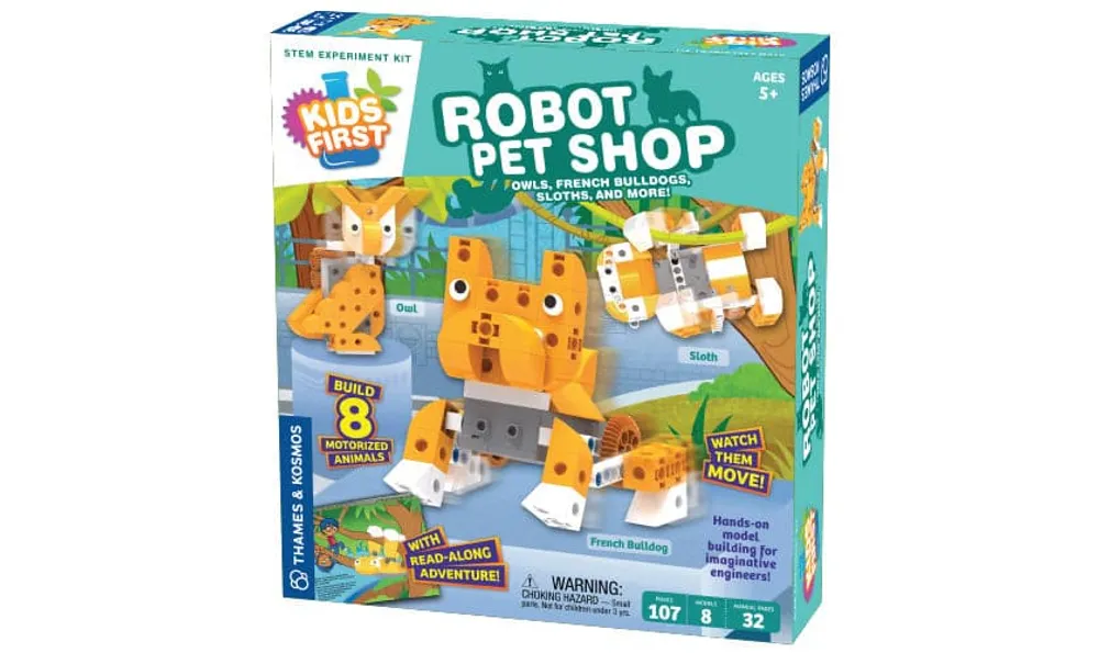 Kids First Robot Pet Shop: Owls, Hedgehogs, Sloths, and More!