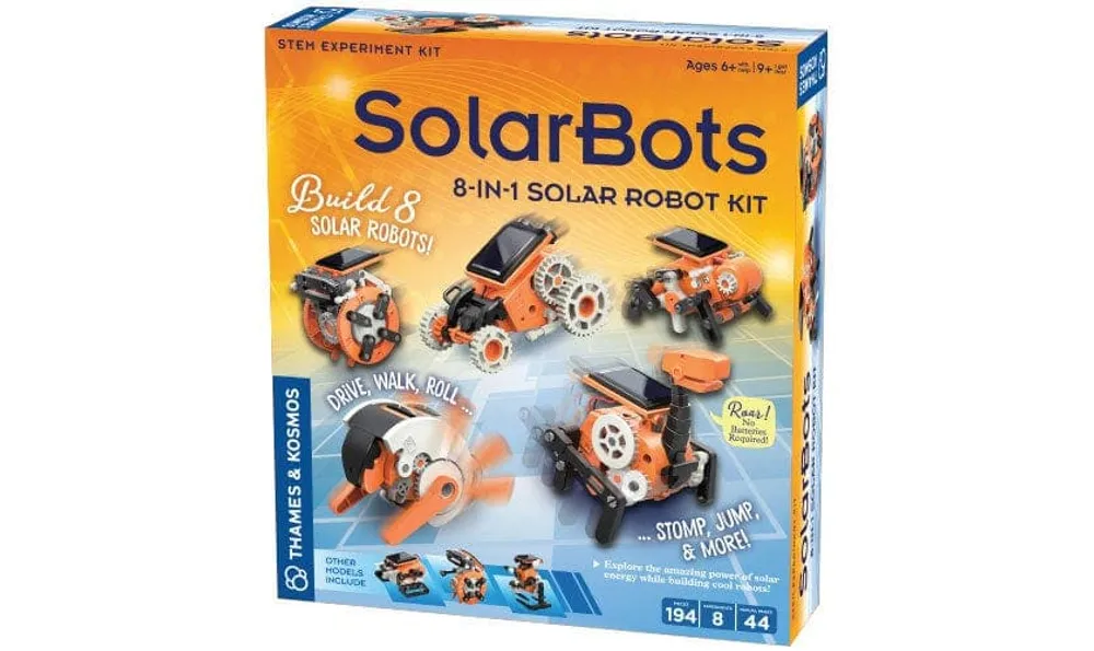 SolarBots: 8-in-1 Solar Robot Kit