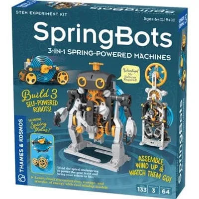 SpringBots: 3-in-1 Spring-Powered Robots