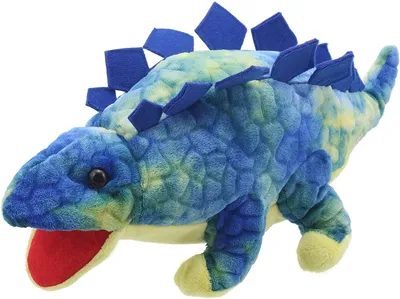 Baby Stegosaurus Puppet - Blue