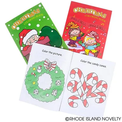 12 Page Christmas Coloring Book - 12 Books Per Bag