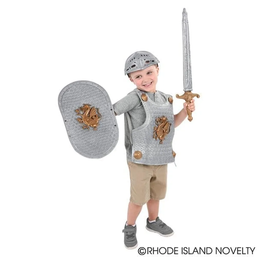 15" Medieval Battle Armor Knight Set With Sword