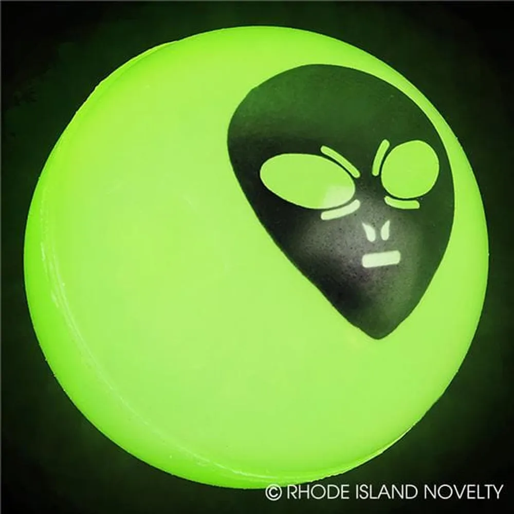 1.75" 45MM Glow-In-The-Dark Alien Ball