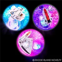 2.35" Light Up Space Glitter Water Hi Bounce Ball - Assorted Styles