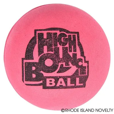2.5" Rubber Pink Hi Bounce Ball