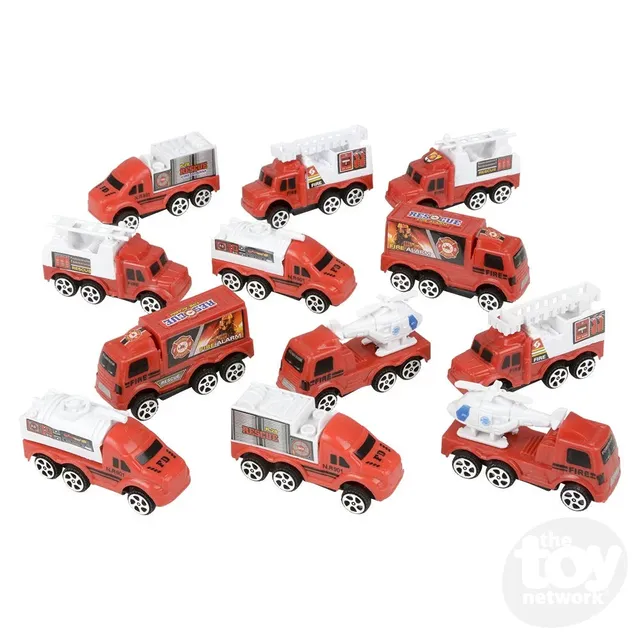 Set of 12 Pull-Back Fire Vehicles in Retail Packaging – Texas Toy  Distribution