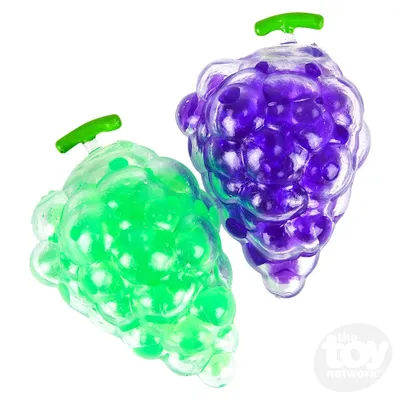 3.75" Squeeze Bead Grapes Assorted Colors