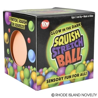 4" Squish Glow Stretch Gummi Ball