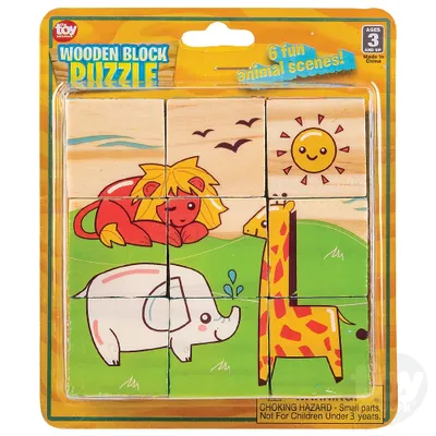 4" Wooden Block Puzzle