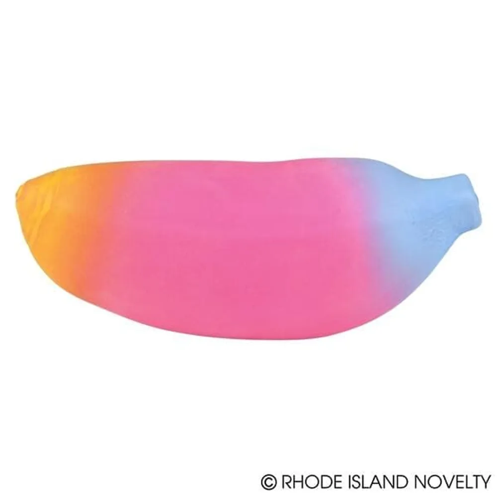 4.75" Stretch And Squeeze Rainbow Banana