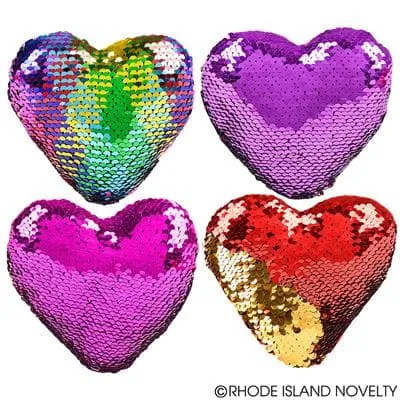 5" Sequin Heart Assorted Colors