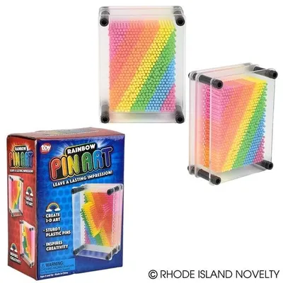 5" x 3.75" Pin Art Game Rainbow