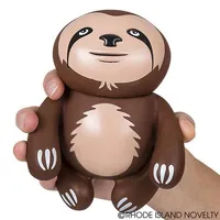 5.5" Rubber Sloth With Sound - Assorted Styles