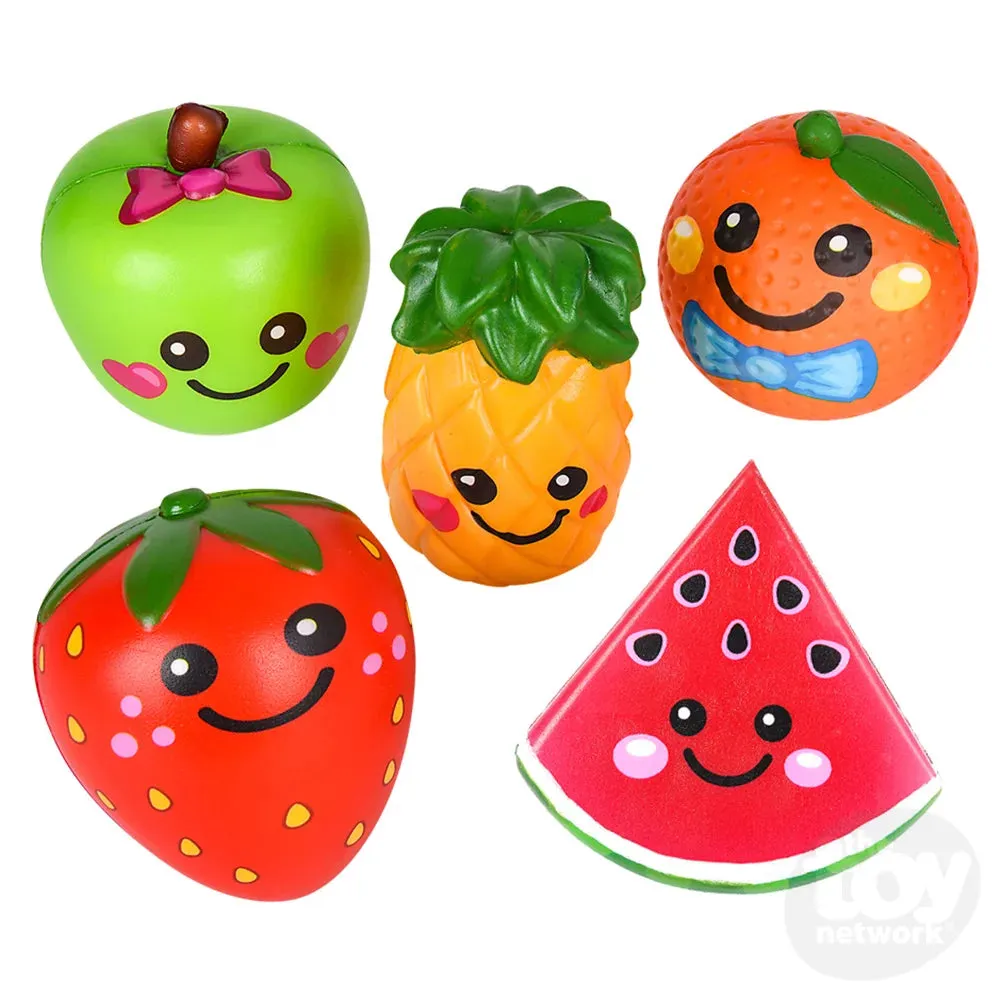 6" Squish Fruit -  Assorted Styles