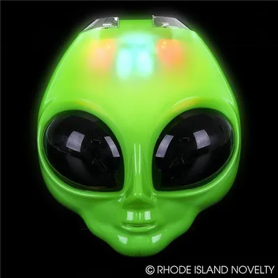 8" Light-Up Alien  Mask