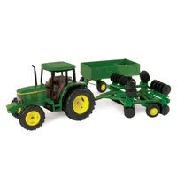1:32 John Deere 6410 Tractor with Barge Wagon and Wing Disk