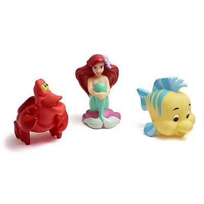 Disney Bath - The Little Mermaid Squirtee 3 Pack