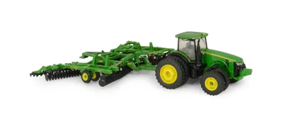 John Deere 8320R Tractor with JD 637 Disk