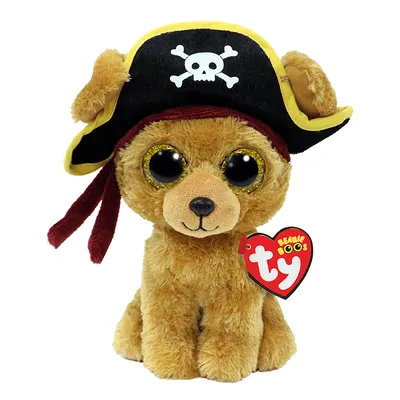 Beanie Boo's - Rowan - Brown Pirate Dog