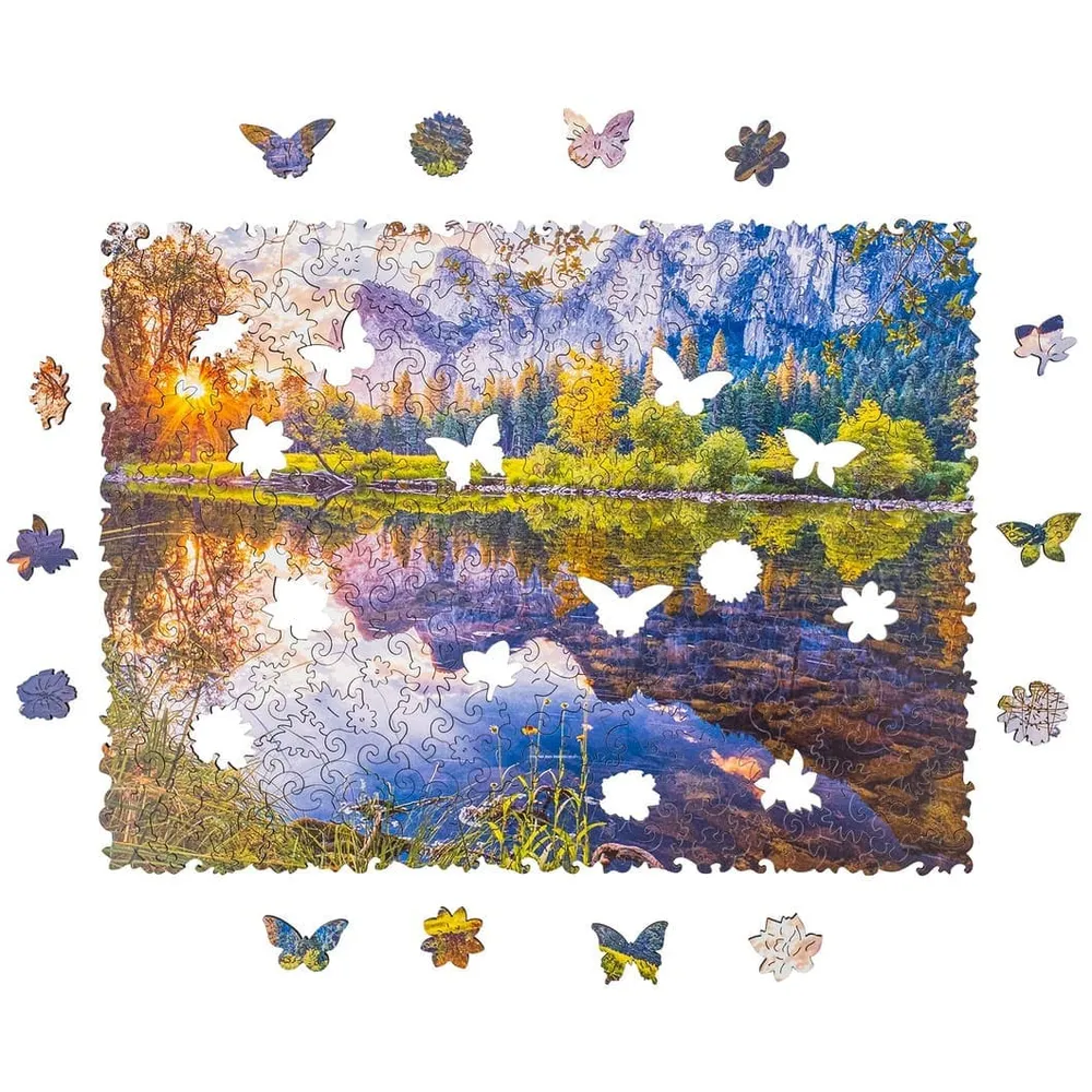 Forest Lake Wooden Jigsaw Puzzle