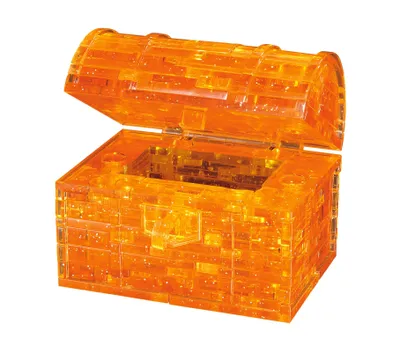 3D Crystal Puzzle - Gold Treasure Chest