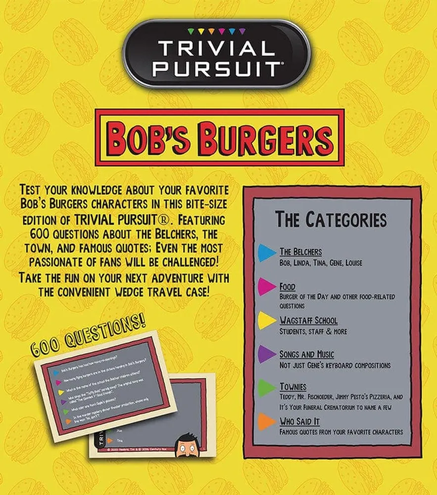 Bob's Burgers Trivial Pursuit Game