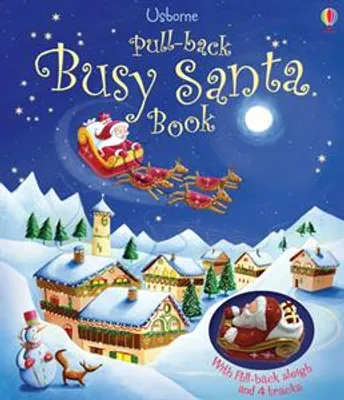 Pull Back Busy Santa Book