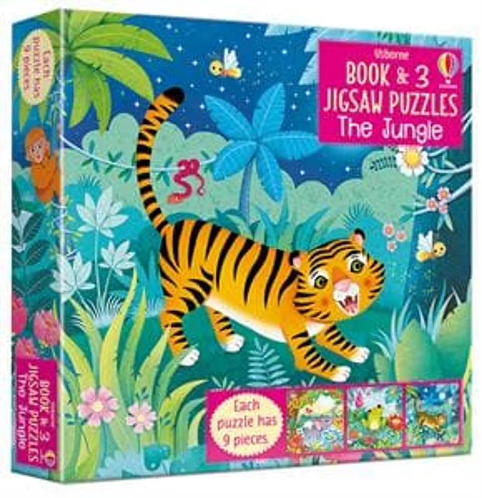 The Jungle - Book & 3 Jigsaw Puzzles