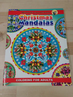 Christmas Mandalas Adult Coloring Book