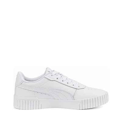 PUMA Womens Carina 2.0 Sneaker, White-PUMA Silver