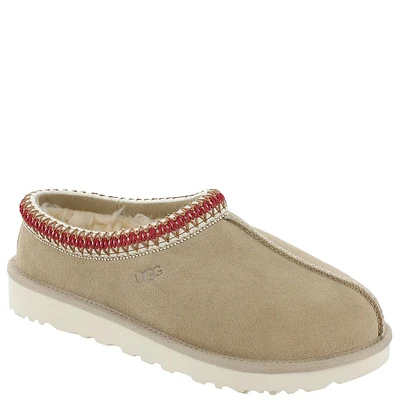 Women's Shoes UGG TASMAN Suede & Sheepskin Slippers 5955 SAND / DARK CHERRY