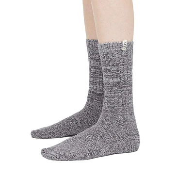 Women's Socks UGG RIB KNIT SLOUCHY Crew Socks 1014832 NIGHTFALL