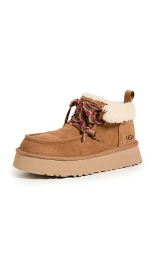 UGG Women's Funkarra Cabin Cuff Slipper, Chestnut