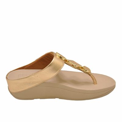 FitFlop Leia Toe-Thong BE4-796 (Vintage Gold)