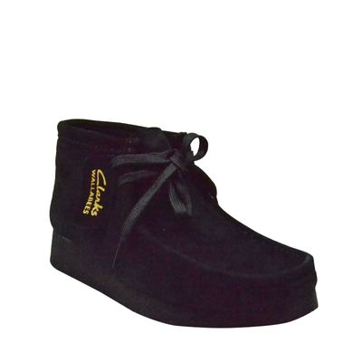 Clarks Wallabee Boot (Black Suede