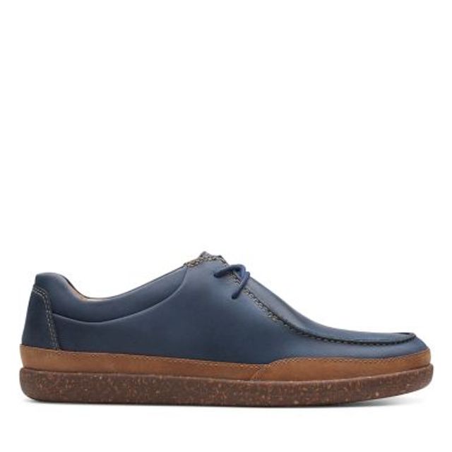 Clarks Unstructured Un Lisbon Walk Shoe Mens Size 9 Dark Blue Leather‎ Comfort Clarks Unstructured In Men main image 3