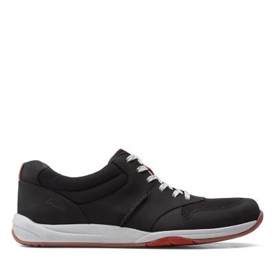 Langton Race Black Nubuck - 26153350 by Clarks