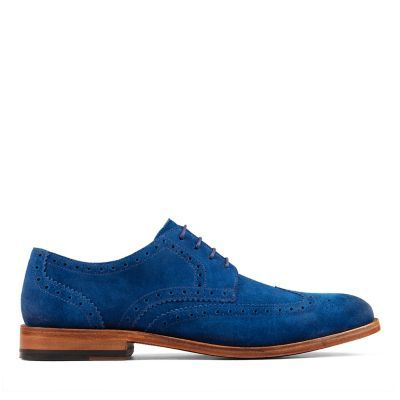 James Wing Blue Suede - 26154257 by Clarks