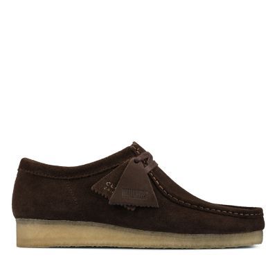 Wallabee Dark Brown Suede - 26156606 by Clarks