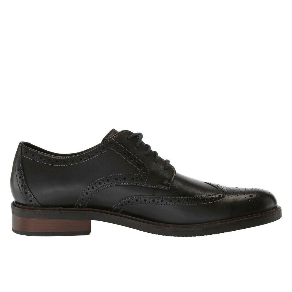 Clarks Bostonian Maxton Wing 36622 (Black) | MainPlace Mall