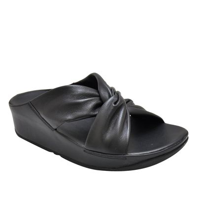 Fitflop Twiss Leather Slide V15-001 (Black)