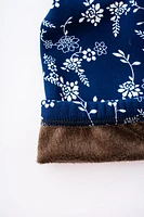 Blanc en jardin bleu - doublé confortable
