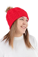 Red - Cozy Lined Hat