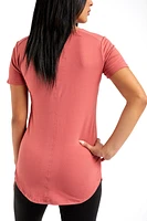 Black - Short Sleeve Tunic Top