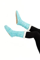 Sky Blue - Cozy Slipper Socks