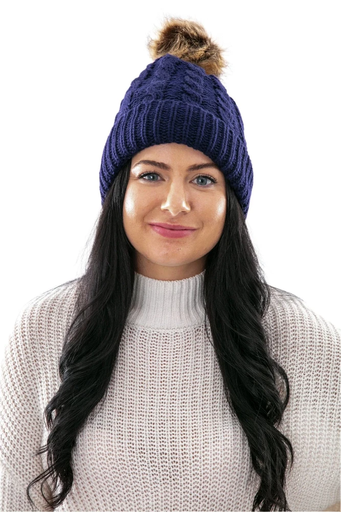 Purple - Cozy Lined Hat