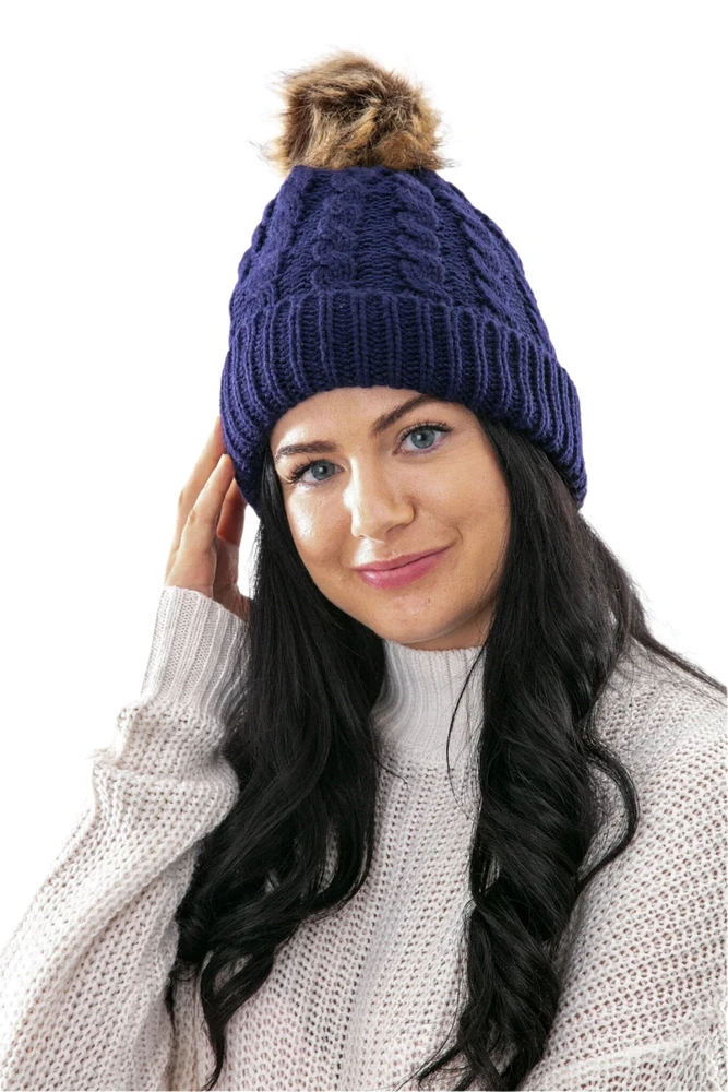 Purple - Cozy Lined Hat