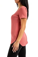 Black - Short Sleeve Tunic Top