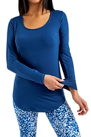 Black - Long Sleeve Tunic Top